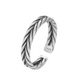 thumbnail image 5 of Anillo de plata esterlina s925 ZHIPENG tejido personalizado retro abierto giratorio estilo coreano mujer, 5 of 5