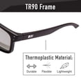 thumbnail image 4 of GAMMA RAY Polarized UV400 Classic Sunglasses with Shatterproof Nylon Frame ? Mirrored Orange Lens on Black Frame, 4 of 7