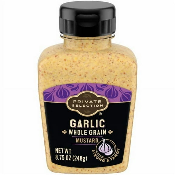 2X - Private Selection Garlic Whole Grain Mustard