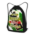 thumbnail image 3 of XMXT Waterproof Gym Bag, Eat Sleep Game Repeat Retro Print Drawstring Backpack for Men, s Black, 3 of 8