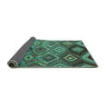 thumbnail image 2 of Ahgly Company Indoor Square Southwestern Turquoise Blue Country Area Rugs, 4' Square, 2 of 4