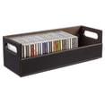 thumbnail image 1 of CD Storage Box Stock Your Home Organizer for 40 CDs Brown, 1 of 7