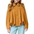 thumbnail image 1 of Girls' Velvet Long Sleeved Zipper Jacket with Suede Texture, 1 of 7