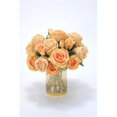 thumbnail image 1 of Distinctive Designs 17004 Roses Pêche Waterlook dans un Vase Cylindrique de Classe Dorée - Oranges, 1 of 1