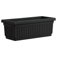 thumbnail image 2 of HC Companies 30 Inch Long Fluted Plastic Venetian Garden Window Container Planter Box for Succulents, Indoor or Outdoor Flowers (2 Pack), 2 of 7