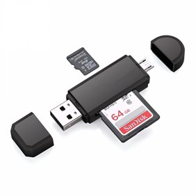 GJX USB 3.0 Memory Card Reader, High Speed Micro SD and SD Adapter, Portable Data Transfer Hub for Photographers and Content Creators