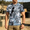 thumbnail image 2 of Men's Quick Dry Camo T Shirts Athletic Running Gym Workout Short Sleeve Tee Shirts for Men, 2 of 7