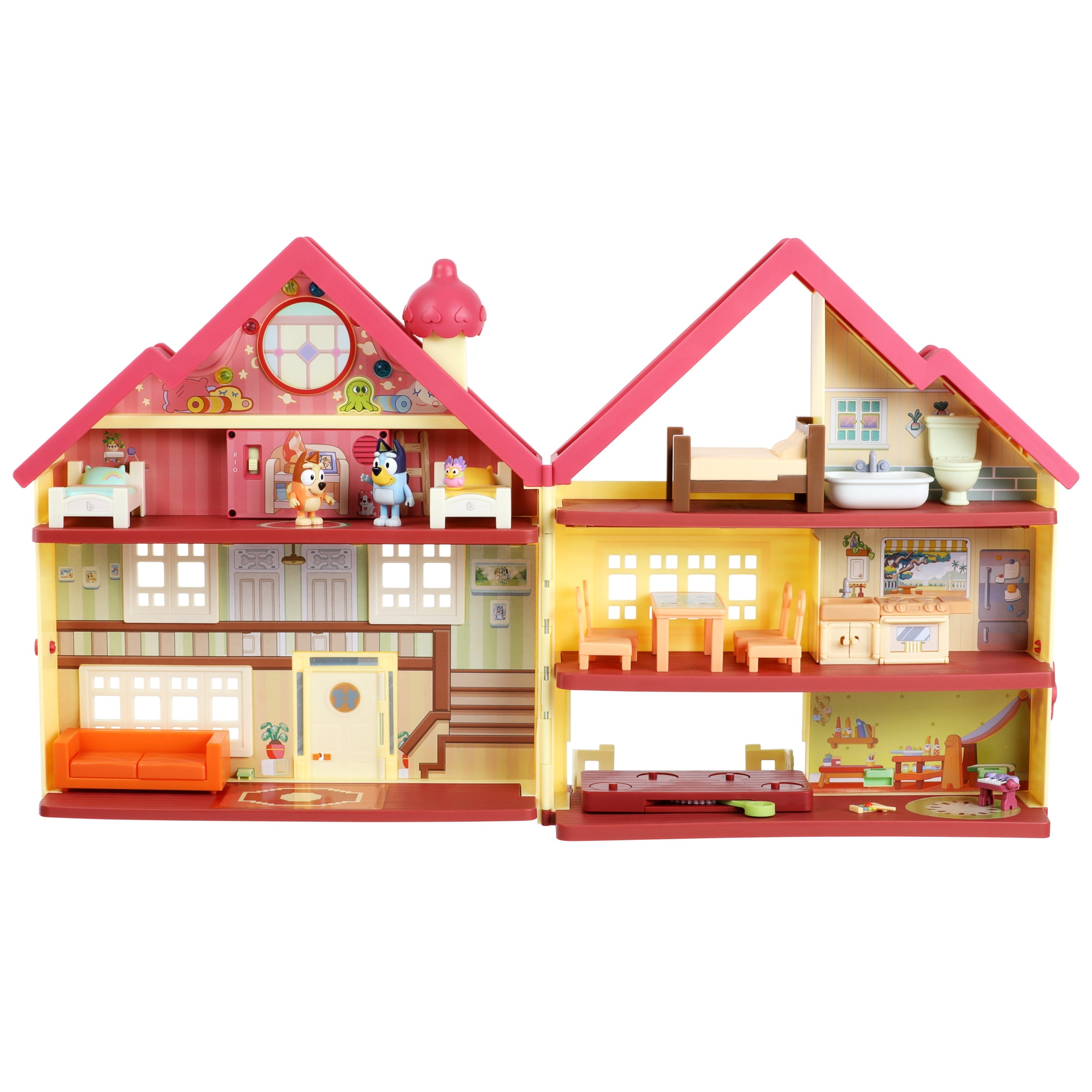 Bluey, Ultimate Lights & Sounds Playhouse with Figures and Accessories,  Preschool, Ages 3+ 