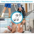 thumbnail image 4 of Suction Bathroom Grab Rails, 12 inch Hand Rail for Disabled, 2pcs Portable Mobility Aids Safety Handle with Suction Cup Fitting for Children and Disability Aids, 4 of 5