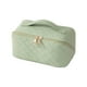 thumbnail image 1 of Bolsa de cosméticos de PU Likrtyny Caja de maquillaje a cuadros gran capacidad verde, 1 of 9