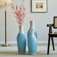 thumbnail image 6 of Handmade Rattan Floor Vase (Set Of 3), Tall Vase, Two-Tone Finish, Flower Decorative Vase, 6 of 7