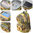 thumbnail image 4 of Sunflower Backpack for School,Cute School Bag,Schoolbag with Adjustable Shoulder Straps & Padded Back,16.9 Inch, 4 of 5