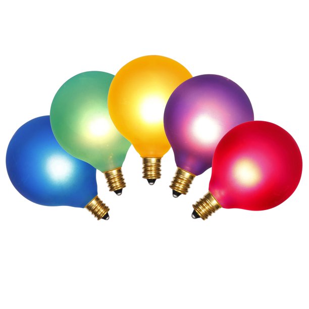 Vickerman G50 FMulticolor E12 Bulbs 5/Box 7W 120V.055A