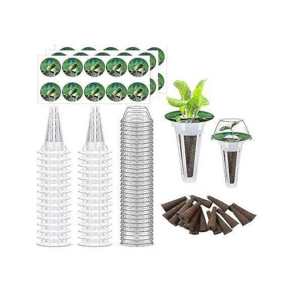 24pcs Seed Pod Kit For , Hydroponics Grow Anything Kit Garden Seed Starting System Indoor Hydroponi--