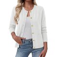 thumbnail image 7 of BTFBM Cardigan Sweaters for Wome Fall Clothes Long Sleeve Button Down Open Front Soft Knit Lightweight Sweater, 7 of 7