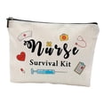 thumbnail image 3 of Bolsa de maquillaje para enfermera, bolsa de cosméticos, bolsa de viaje, multiusos, portátil, regalo de enfermera para fiesta, día de las enfermeras, Estilo C, 3 of 8