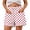 Red, variant on Qgtaibl Womens Beach Shorts Fashion Polka Dot Drawstring Shorts with Pockets Summer Elastic High Waist Loose Fit Shorts Red S