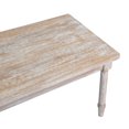 thumbnail image 4 of FurnitureR 43.3 Pouces Rectangle Solide Table Basse, Chêne, 4 of 9