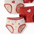 thumbnail image 3 of Akiihool Rubber Underwear for Potty Training Baby Girls Diaper Covers Ribbed Ruffle Solid Triangle Baby Girl Shorts Summer Toddler Underwear (Red,11-12 Years), 3 of 3