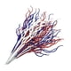 thumbnail image 2 of CaiYueKe 24 Pack Red White and Blue Artificial Flowers 13.4 Inches 4th of July Glitter Sticks Floral Picks Fourth of July Tree Decorations Stem Branches Ornaments for Vase Independence Day Decor, 2 of 6