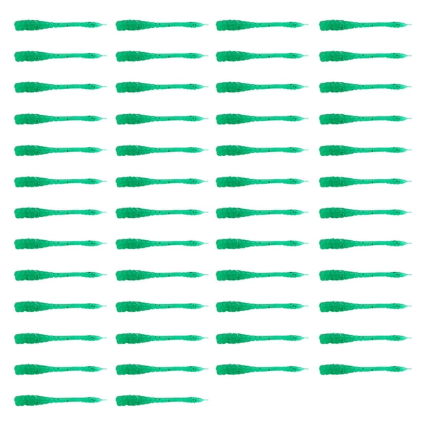 Pesca Gusanos Cebo Suave 50 Uds. Silicona Realista 45mm para Lubina Trucha