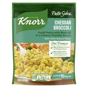 Knorr No Artificial Flavors Creamy Cheddar Broccoli Fusilli Cooks in 10 Minutes, 4.3 oz Regular