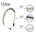 thumbnail image 4 of Motique Accessories Thin Headband for Women and Girls Velvet Beads, 4 of 5