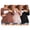 Black / Dirty Pink / Deep Brown, variant on Women 3 Packs Nursing Shirts Long Sleeve Maternity Tops Double Layer Breastfeeding Tees Round Neck Pregnancy Blouse Light Grey+Black+Army Green