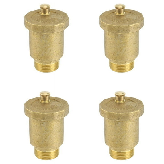 4X Brass Automatic Valve 3/4 Inch Male Thread for Solar Water Heater Pressure Relief Valve Tools Valve
