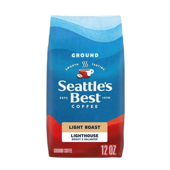 Seattle’s Best Coffee, Lighthouse, Light Roast, Ground Coffee, 100% Arabica, 12 oz