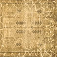 thumbnail image 1 of Ahgly Company Indoor Square Abstract Brown Modern Area Rugs, 6' Square, 1 of 4