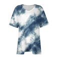 thumbnail image 4 of Tamaño Más Manga Corta Tops para las Mujeres, Casual V-Cuello Camiseta de la Blusa Sólida para el Verano, el Uso Diario Y Casual, 4 of 6