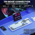 thumbnail image 4 of Restored Aula F108 Wireless Mechanical Keyboard, BT5.0/USB-C/2.4GHz Hot Swappable Custom Gaming Keyboards, PBT Keycaps, Pre-lubed Switches, RGB Backlit Full Size Creamy Keyboard with Number Pad (Refurbished), 4 of 8