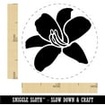 thumbnail image 2 of Daylily Lily Flower Self-Inking Rubber Stamp Ink Stamper - Brown Ink - Medium 1 Inch, 2 of 7