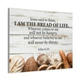 thumbnail image 3 of Bible Verse Canvas Bread of Life John 6:35 Scripture Wall Art Christian Home Decor, 3 of 9
