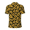 thumbnail image 4 of Rocae Sunflower 6 for Men's Short Sleeve Polo Shirt, Quick Drying Performance Moisture Wicking Sports Men's Golf Shirt 3X-Large, 4 of 9