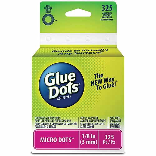 Glue Dots 125 Micro Dot Roll 325 Clear Dots Walmart Com Walmart Com