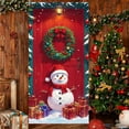 thumbnail image 6 of Christmas Door Cover Swags Hanging Banners Polyester Holiday Decorations for Front Door Wall Background Winter Party Festival Home Decor Indoor Outdoor Seasonal Celebration, 6 of 6