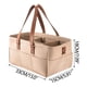 thumbnail image 2 of Bolsa organizadora de pañales plegable con compartimentos extraíbles, portátil y multifuncional para cambiar pañales, sacaleches y viajes. 33 x 18 x 15 cm, 8 bolsillos, gris con asa marrón., 2 of 7