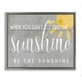 thumbnail image 5 of Stupell Industries Be the Sunshine Positivity Phrase Charming Sign Luster Gray Framed Floating Canvas Wall Art, 24x30, by Daphne Polselli, 5 of 5