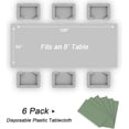 thumbnail image 4 of Blush Pink Plastic Table Cloth Disposable 2 Pack, 54 x 108 Inch Tablecloths for Valentines, Easter, Mothers Day Decorations, Baby Shower Birthday Party, Rectangle Table Cover, 4 of 4