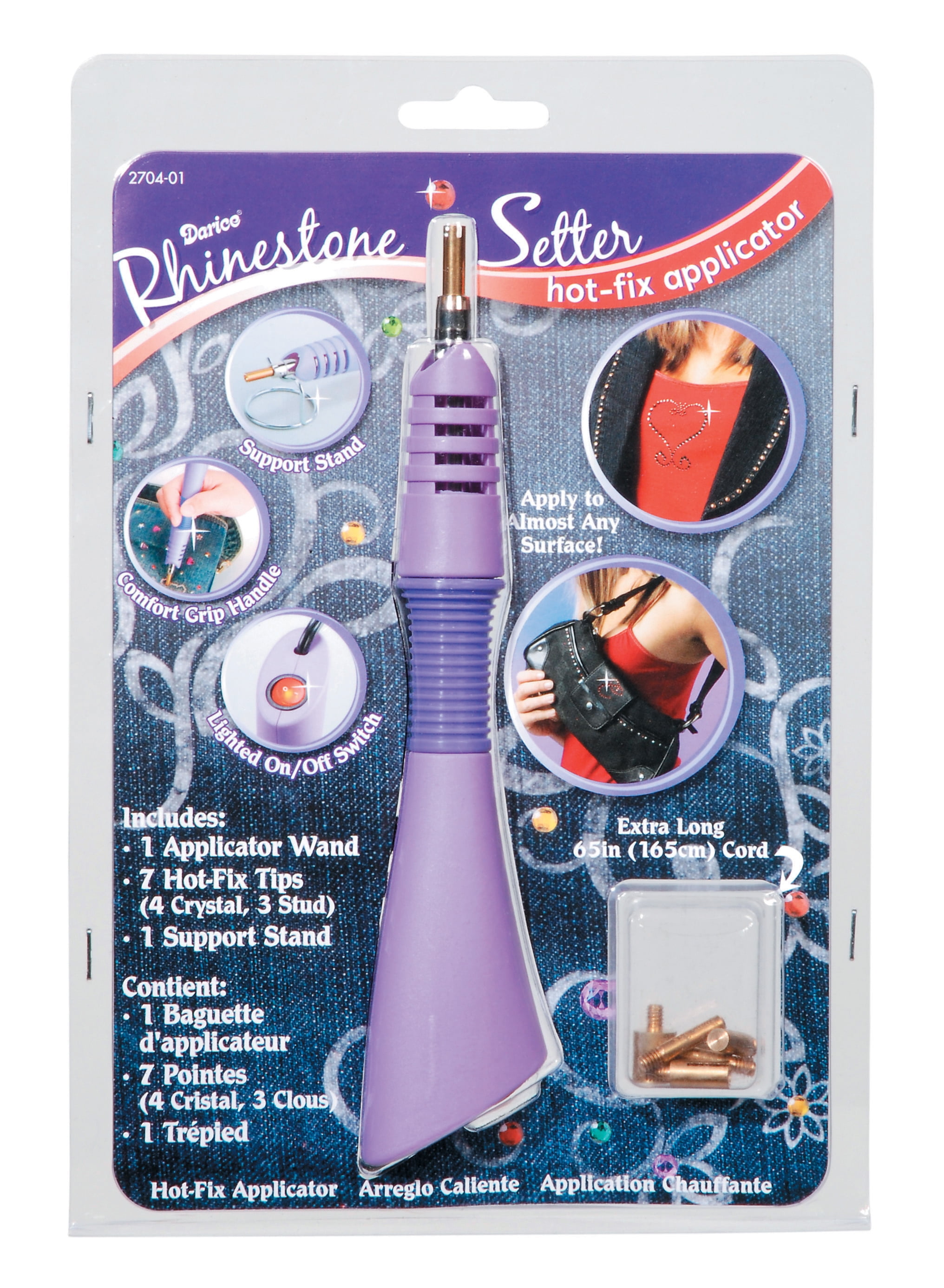 Rhinestone Setter Heat Applicator Wand – 9-Piece Rhinestone Setter Set –  panaxmart