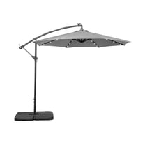 Westin Outdoor 94" Gray Solid Print Octagon Offset and Cantilever Patio Umbrellas