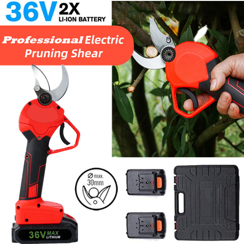 Cordless Electric Rechargeable Lithium Pruning Shear Secateur Branch Cutter O8M8 