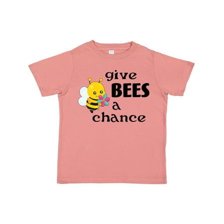 

Inktastic Give Bees a Chance cute bee Gift Toddler Boy or Toddler Girl T-Shirt