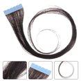 thumbnail image 4 of EeaseCA Ruban de 60 cm pour Extensions de Cheveux Humains Vierges Cheveux Humains pour Femmes Beauté (Cheveux Noirs), 4 of 8