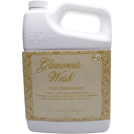 Tyler Candle Company Glamorous Wash High Maintenance Fine Laundry Liquid Detergent - Liquid Laundry Detergent Designed for Clothing - Hand and Machine Washable - 1.89L 64 Fl Oz Container