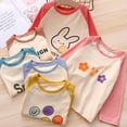 thumbnail image 2 of Camisa básica para niños, camiseta de manga larga cálida de una sola pieza para niños y niñas, jersey de primavera y otoño e invierno, ropa de otoño, ropa para niños, 2 of 6