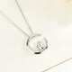 thumbnail image 4 of Collar con colgante de luna de conejo de plata de ley S925, 4 of 5