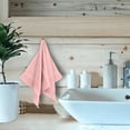thumbnail image 4 of Luxury Hotel & Spa Quality, Quick Dry 100% Turkish Cotton 700 GSM, Eco Friendly Towel, for Bathroom, Gymand Kitchen Dobby Border Soft Hand Towel Set 16 X 30, Pink, Hand Towels - Set of 6, 4 of 5
